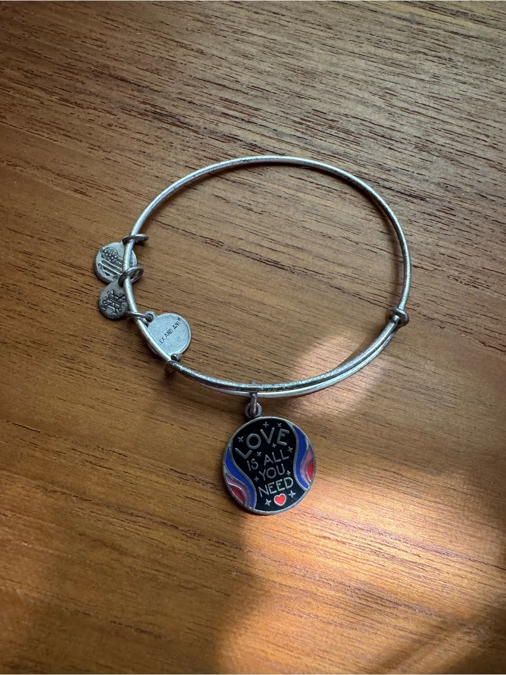 Alex and Ani Beatles love is all you need charm bracelet